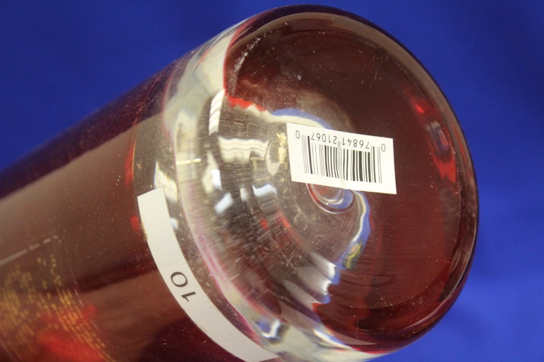 A Ruby Red Artglass Decanter - 6