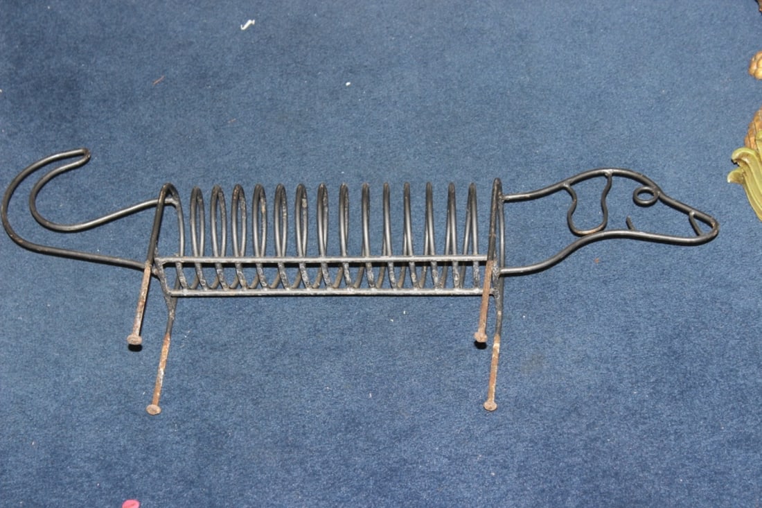 A Vintage Dog Letter /LP Holder: 28" long