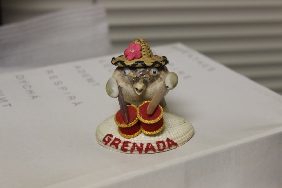 A Shell Art: 3" tall