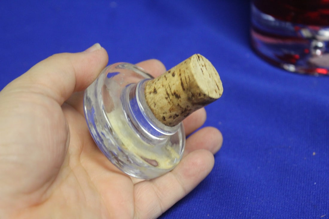 A Ruby Red Artglass Decanter - 2