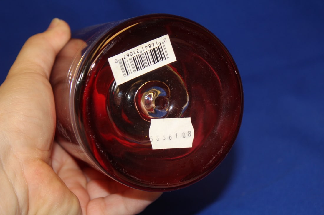 A Ruby Red Artglass Decanter - 8