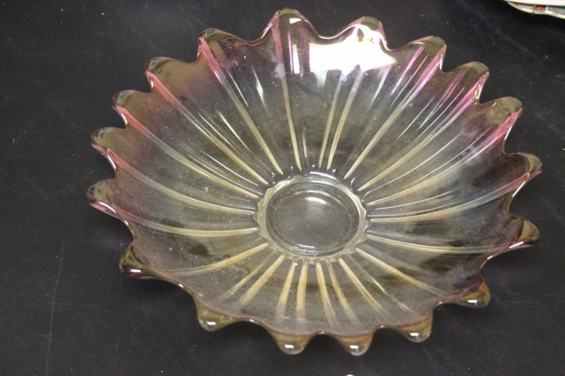An Irridescent Bowl: 11 1/2" in diameter