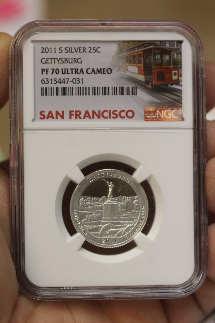 Ultra cameo silver quarter: NGC graded PF 70, highest graded