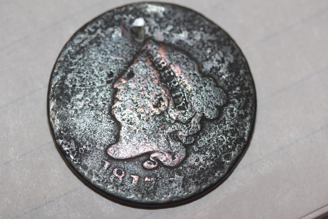 1817 Large Cent: as shown on photos