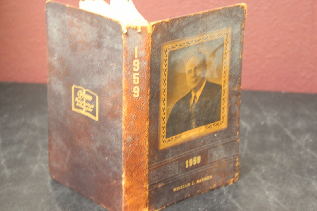 Hardcover Book - 1959 Calendar: as found