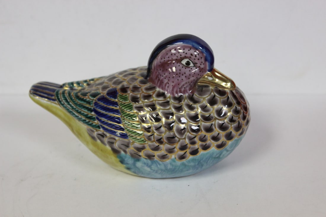 A Well Made Kutani Duck: early 20th century - 5 1/2" long