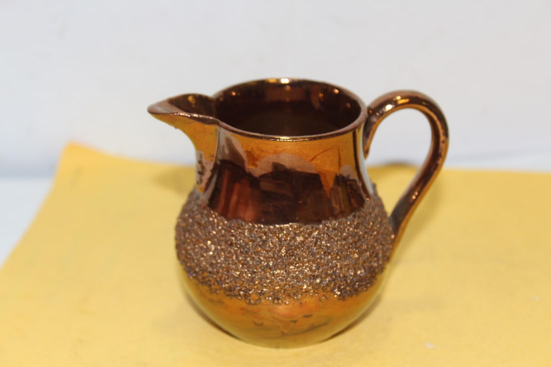 A Lusterware Ceramic Creamer - 3