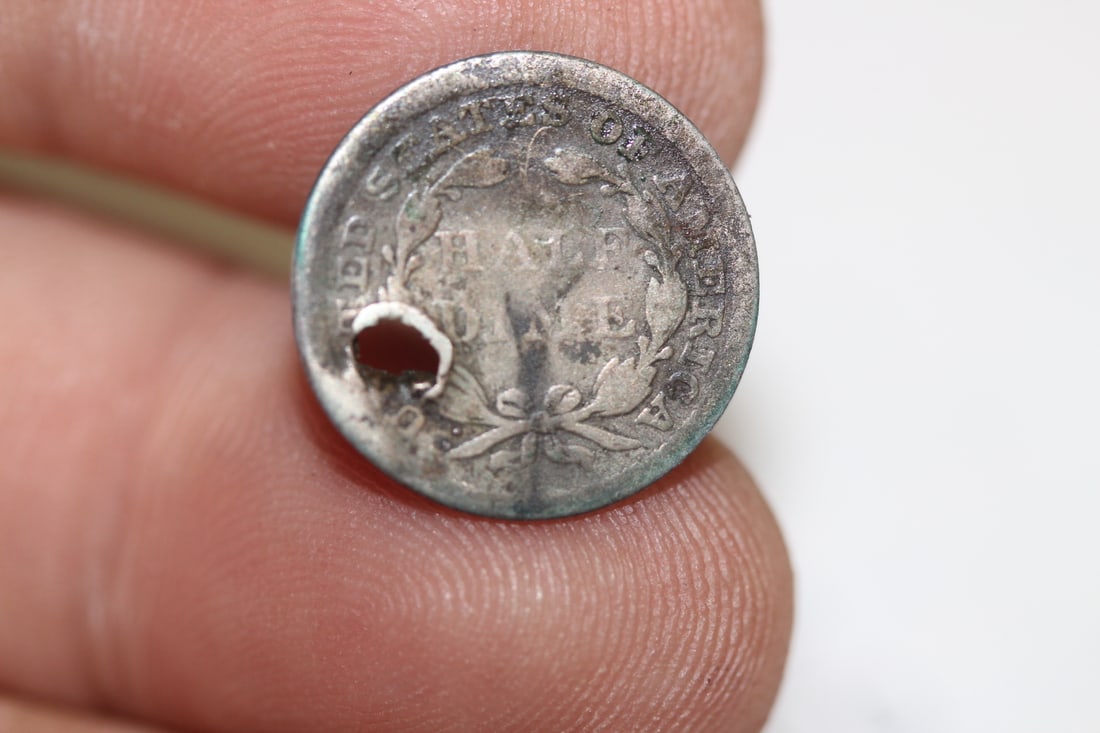 A Silver Half Dime - 2