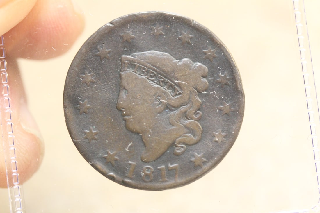 1817 Large Cent: 13 stars