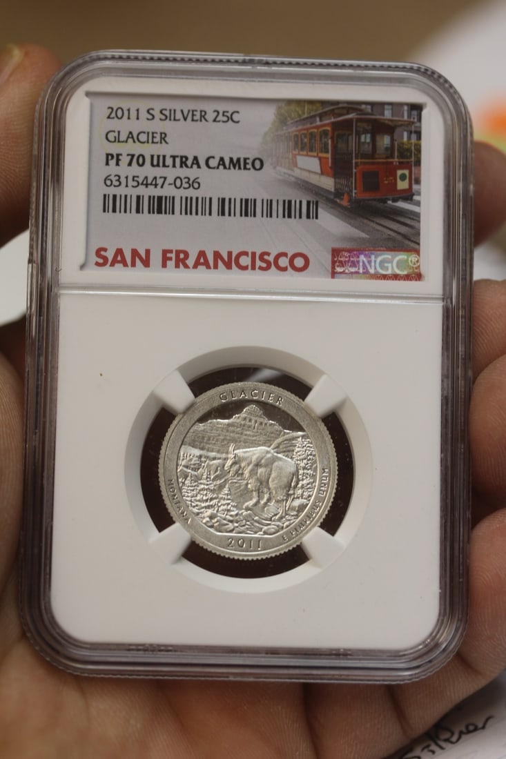 Ultra cameo silver quarter: NGC graded PF 70, highest graded
