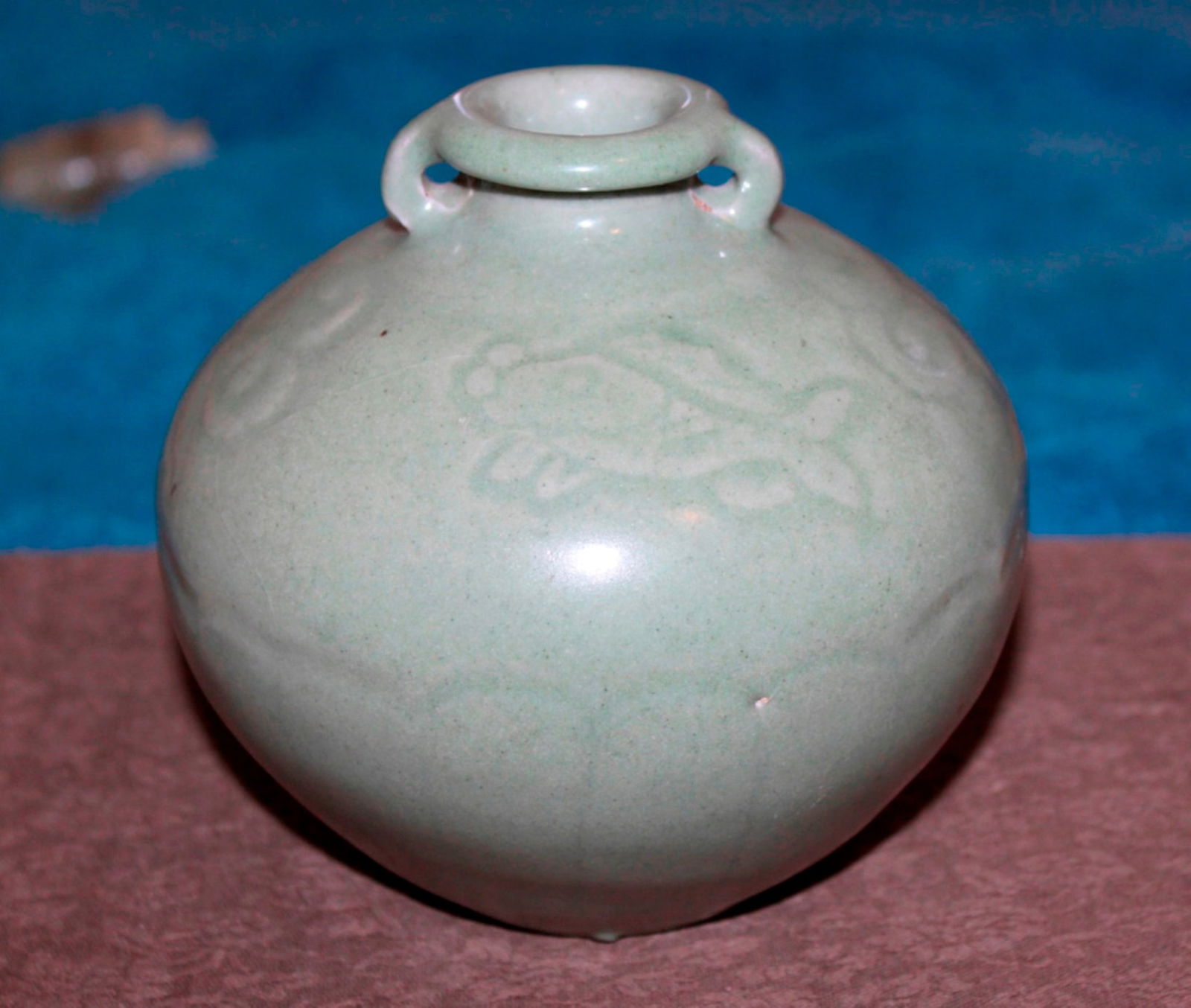 Antique Chinese 19th / 20th Century Celadon Ewer: 5 1/4" tall