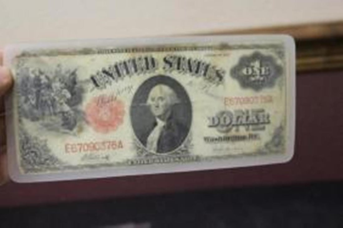 A Laminated 1917 $1.00 Note - 4