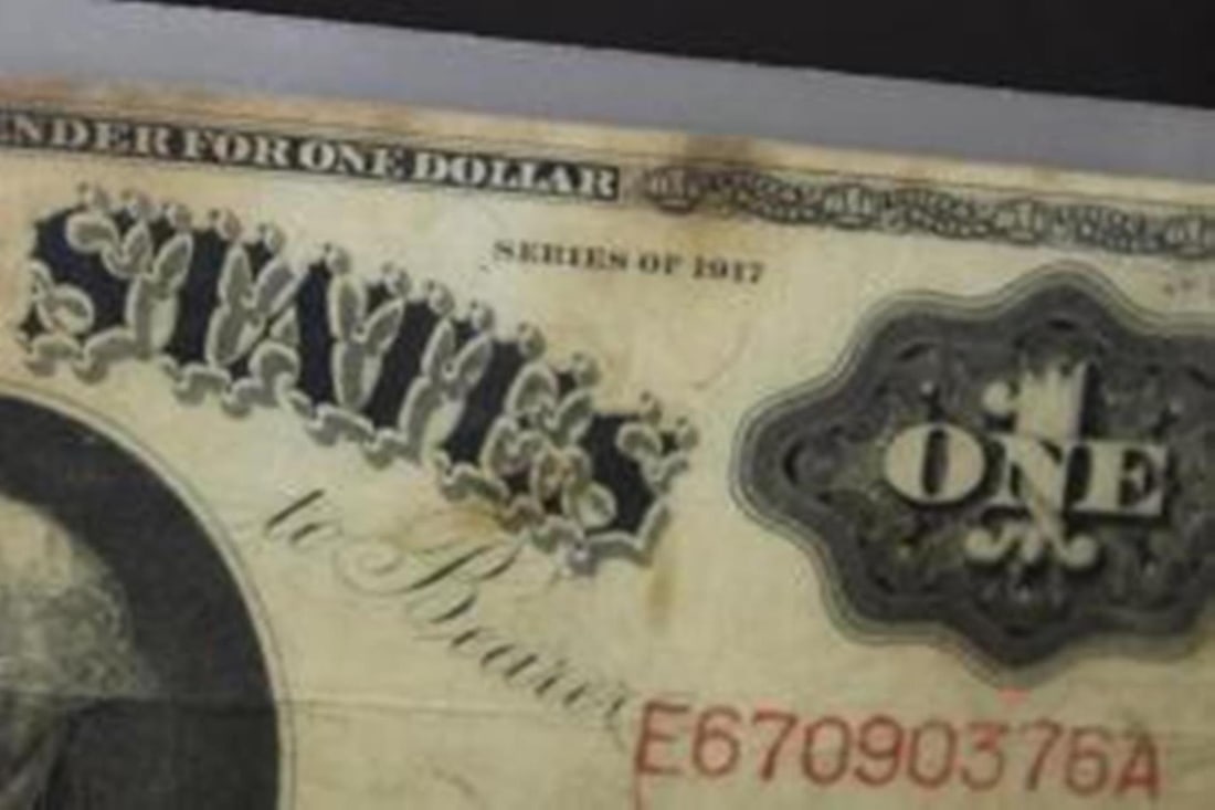 A Laminated 1917 $1.00 Note - 8