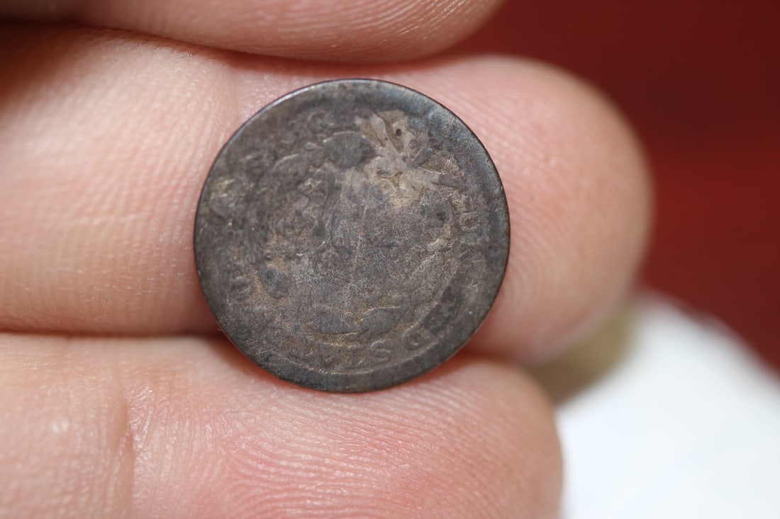 A Cull Silver Half Dime - 2