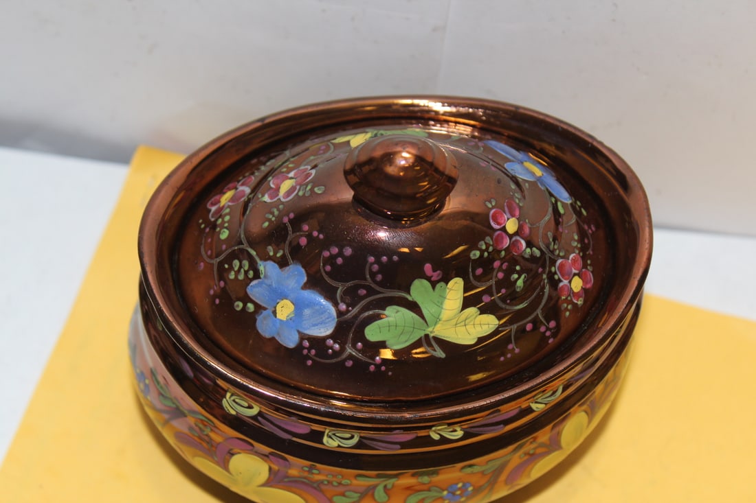A Ceramic Lusterware Sugar Bowl - 5