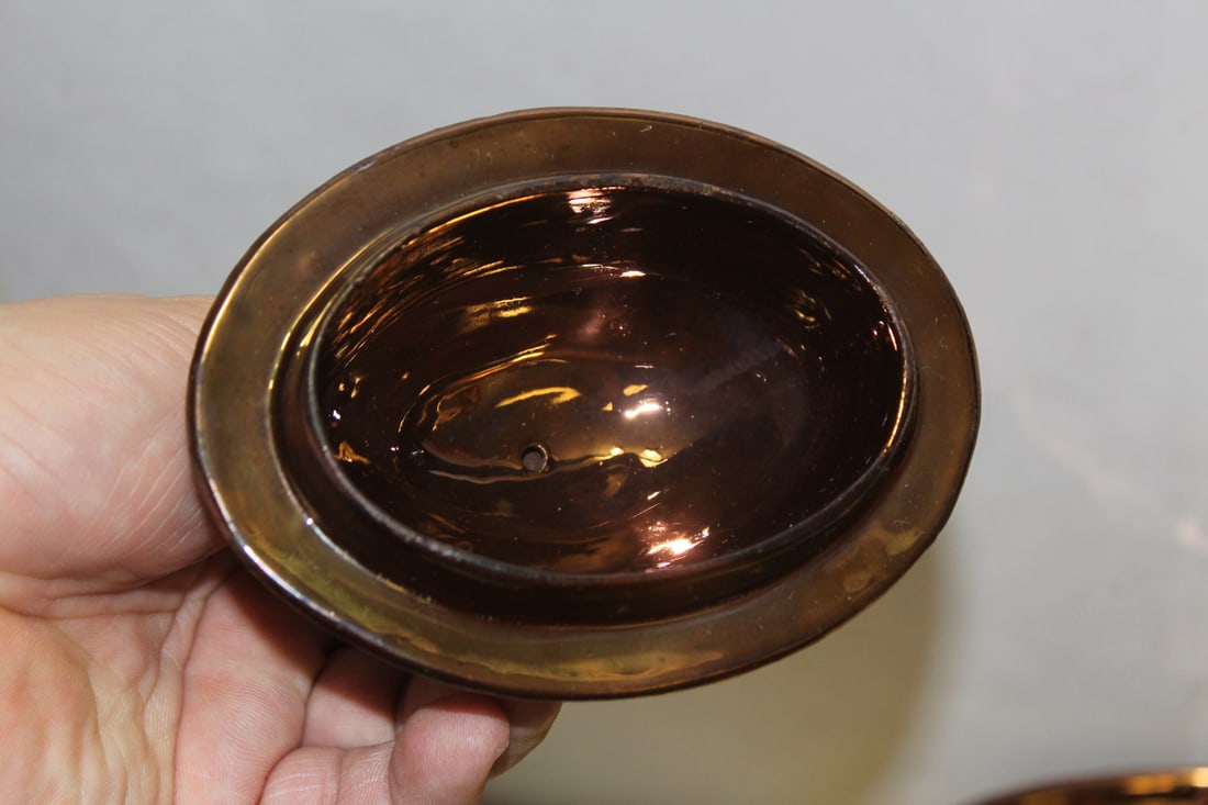 A Ceramic Lusterware Sugar Bowl - 7