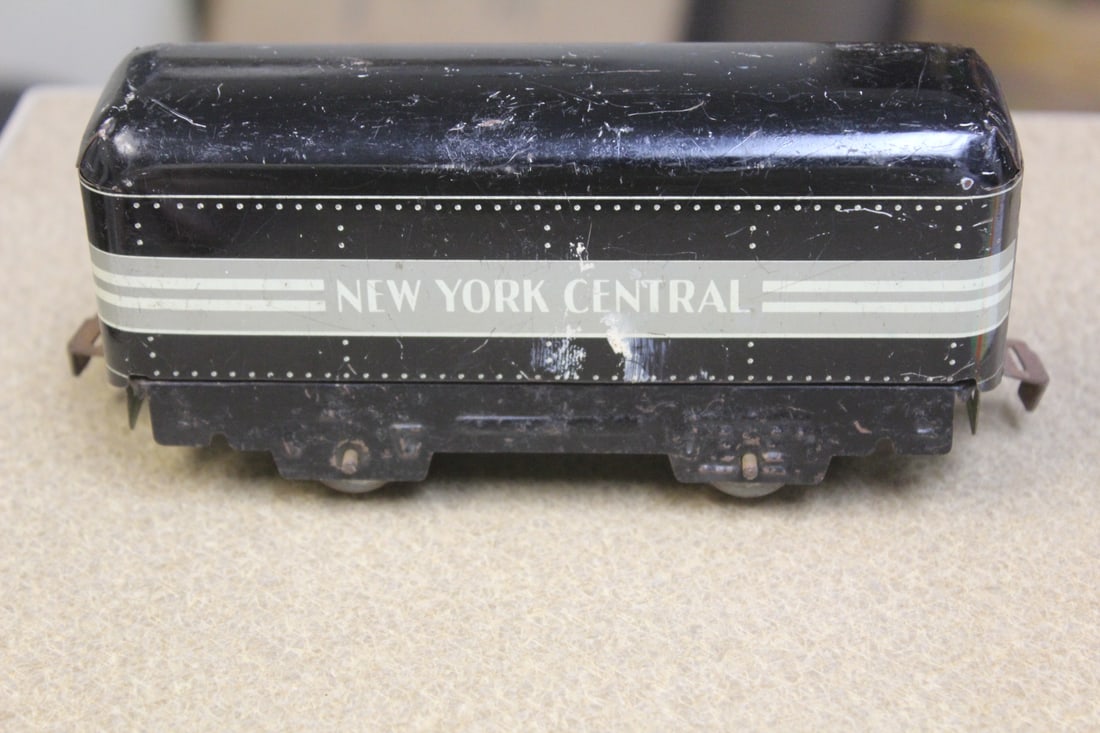 New York Central Vintage Railroad Car: tin - passanger car - 6 inches across