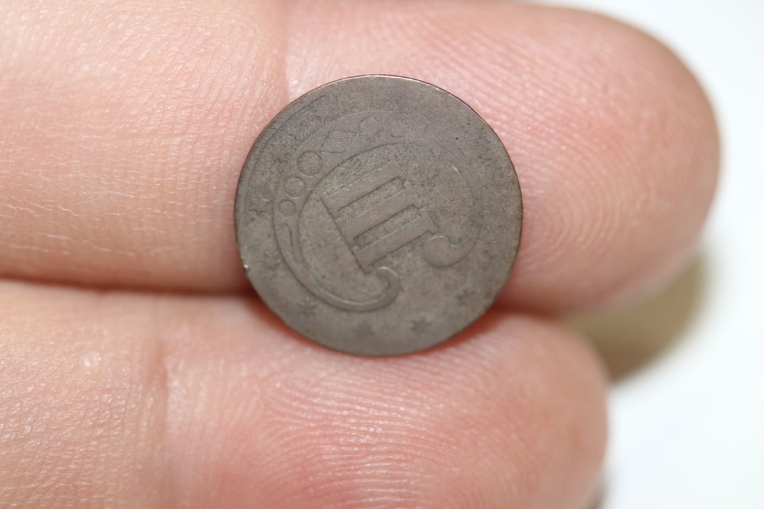 A Cull Silver 3 Cent Piece - 2