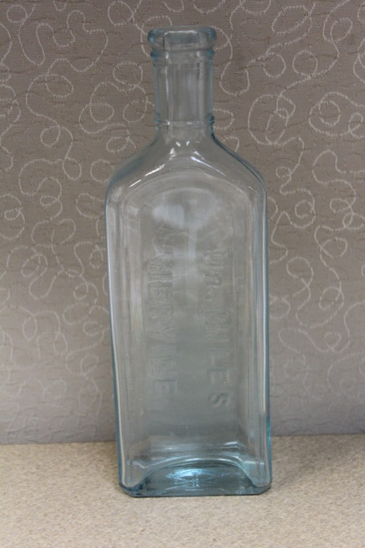 Dr. Miles Empty Nervine Bottle: 8 1/2" tall