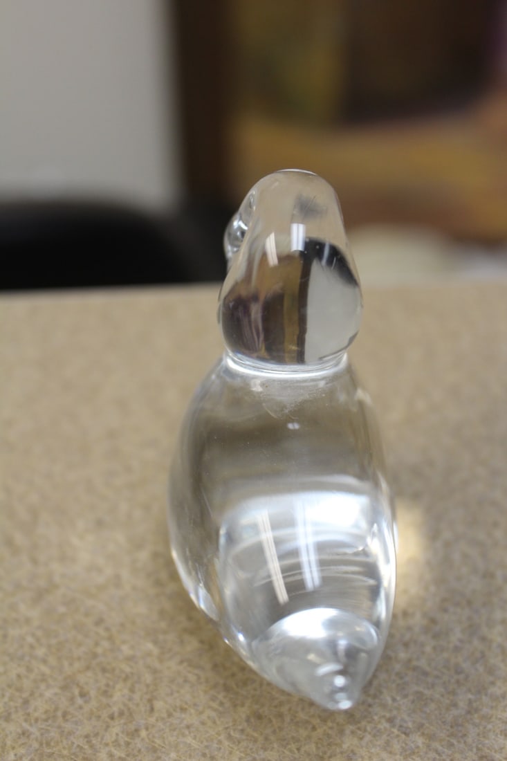 Signed Crystal Duck - 4