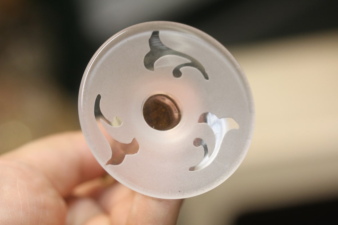 Unsigned Michael Weems Etched Goblet - 5