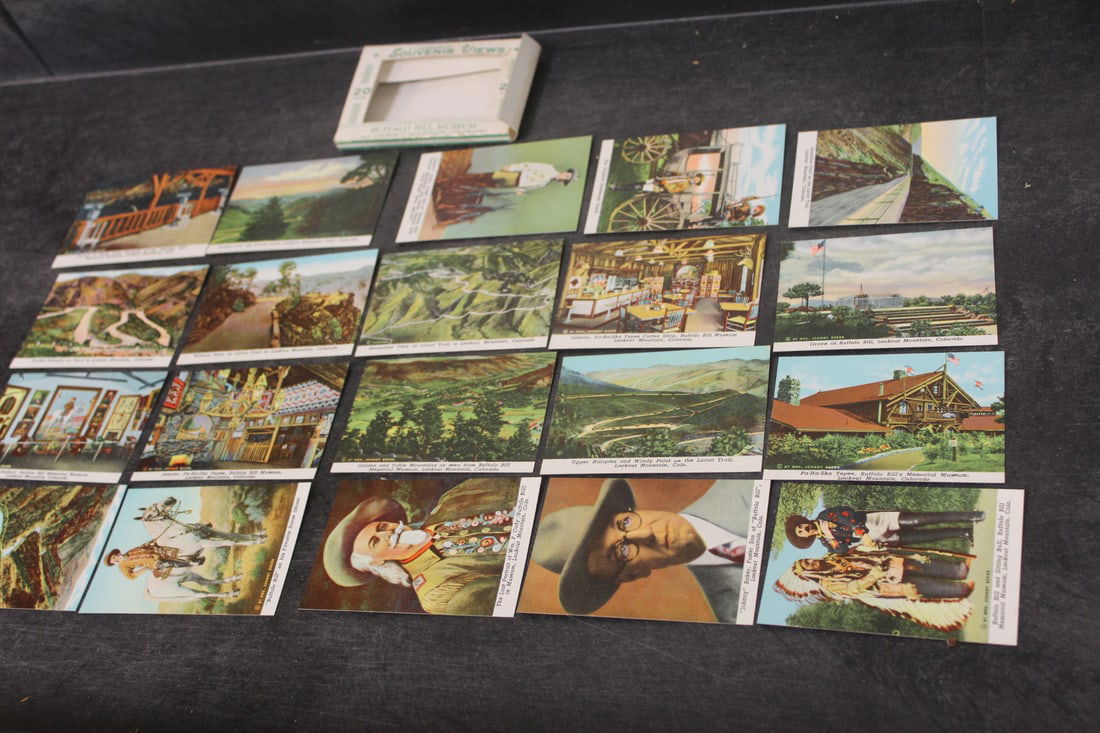 Lot of 20 Miniature Photograph: of Buffalo Bill museum
