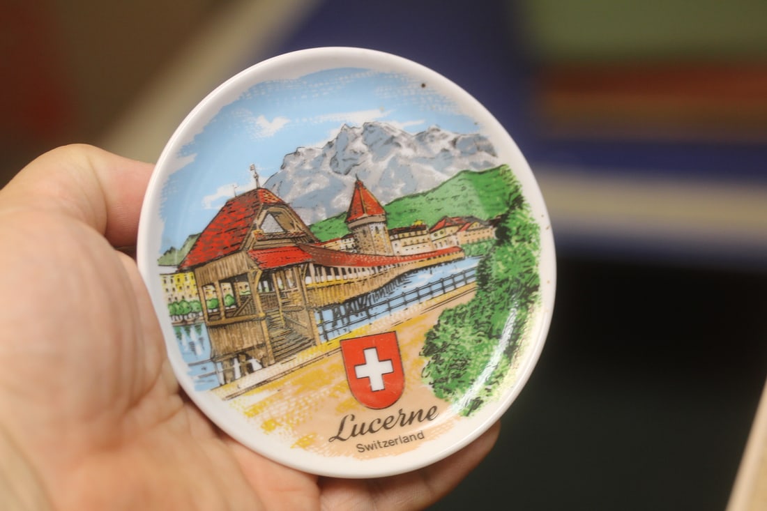 Small Collectors Plate: Lucerne Switzerland - 3 7/8" in diameter