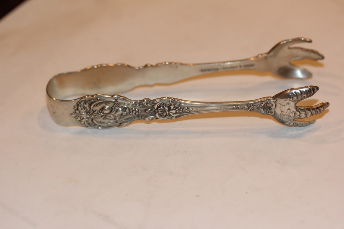 Ornate Claw Sterling Tong: as shown