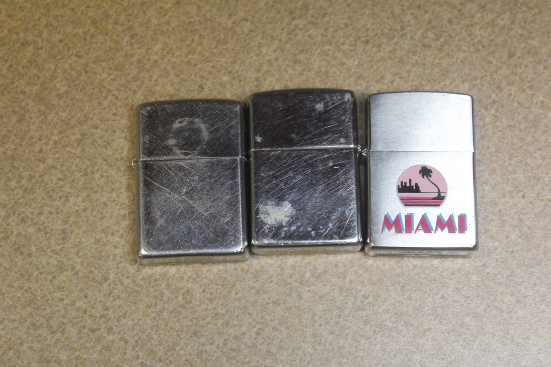 lot of 3 vintage zippo lighters (1 of 5)