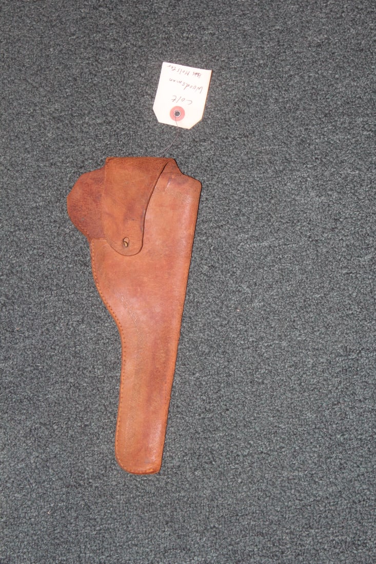Colt Woodsman Gun Holster: leather