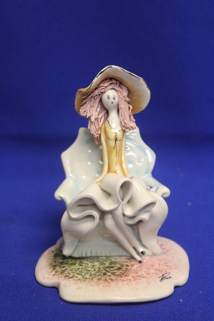 Princess Cruises Figurine: signed - 4 3/4" tall