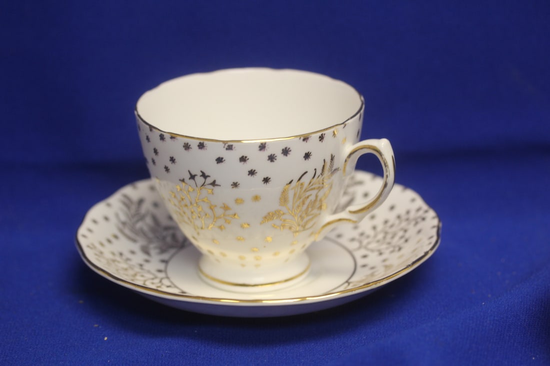 English Bone Chine Royal Vale Cup and Saucer: saucer= 5 5/8" in diameter