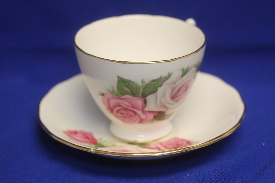 English Bone Chine Royal Vale Cup and Saucer: saucer= 5 5/8" in diameter