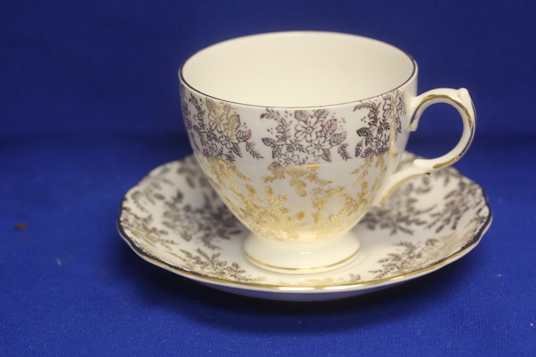 English Bone Chine Royal Vale Cup and Saucer: saucer= 5 5/8" in diameter