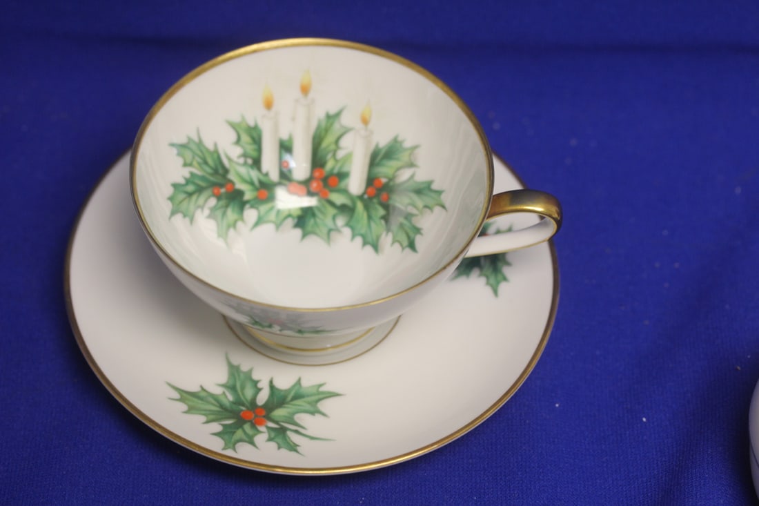 Tirschenreuth Noel Cup and Saucer: Bavaria, Germany - saucer= 5 7/8" in diameter