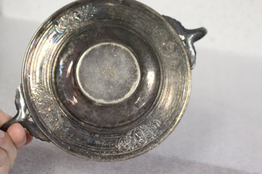 A Silverplated Tray - 4