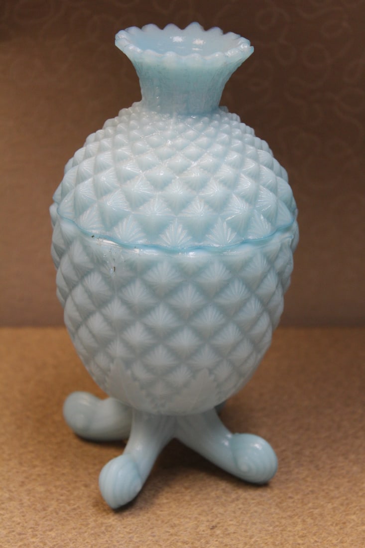 Covered Glass Dish - 2