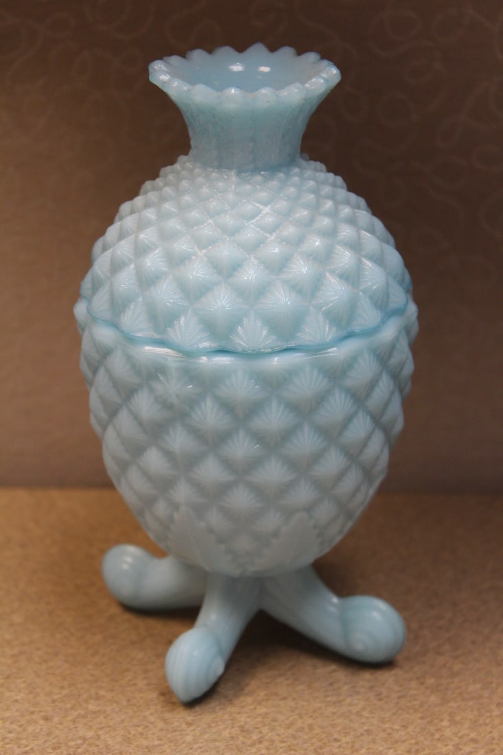 Covered Glass Dish - 3