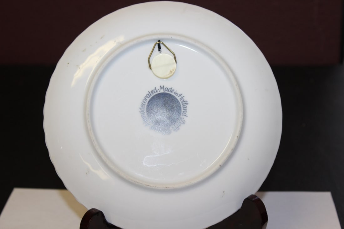 Collector's Plate From Holland - Blue and White: 6 3/4 inches in diameter