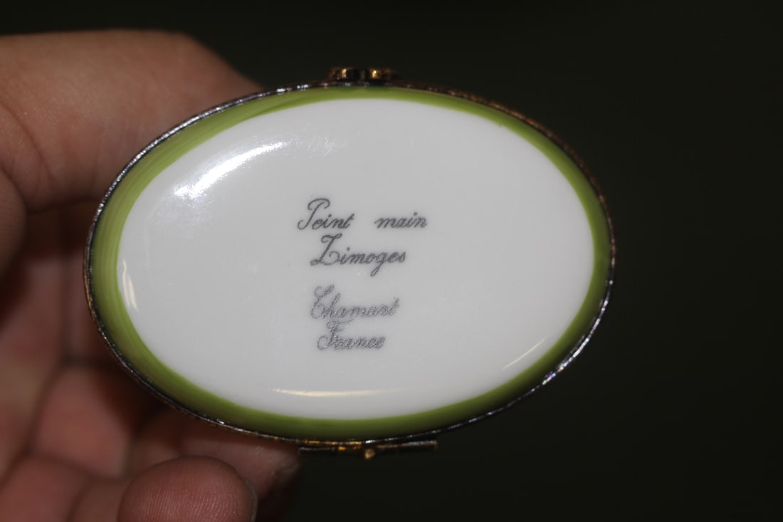 Limoges Rabbit Trinket Box - 4