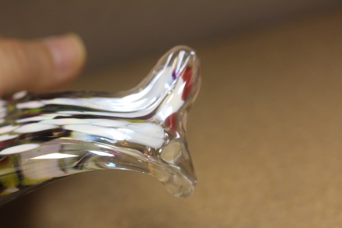 Signed glass fish - 3