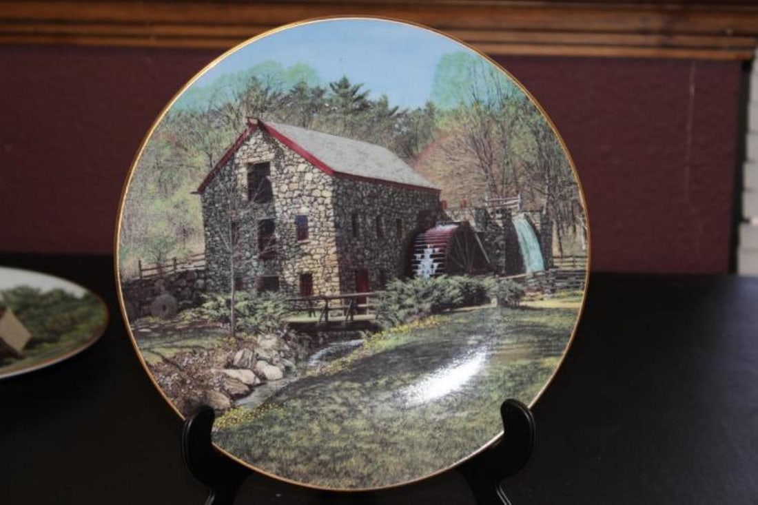 Collector's Plate by Craig Tennant: 8 1/2 inches in diameter -stand is not included