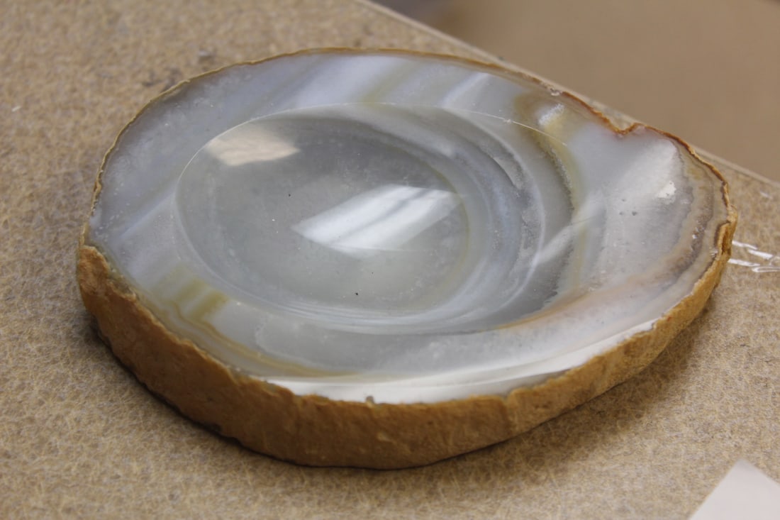 Gemstone Ashtray: 5" in diameter