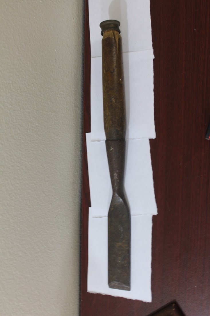 An Old Chisel: by L.& I.J. White, Buffalo - rare - 16 3/4" long