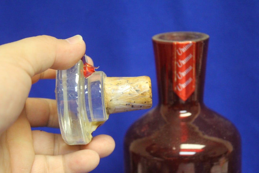 A Ruby Red Artglass Decanter - 6