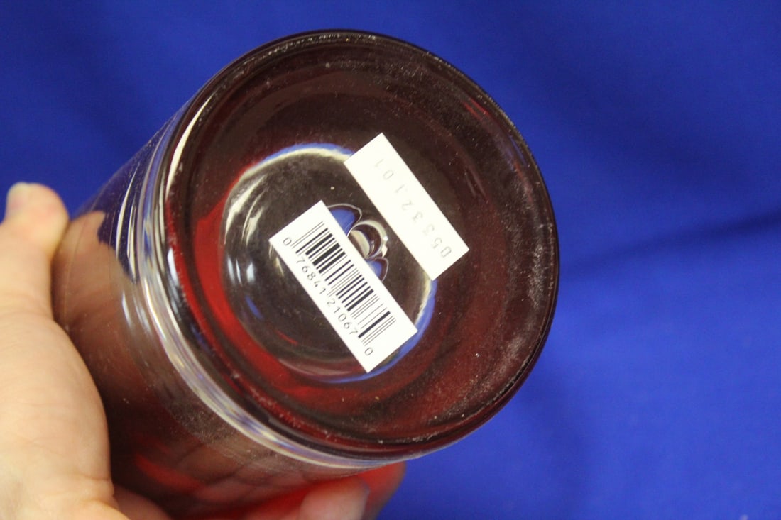 A Ruby Red Artglass Decanter - 9