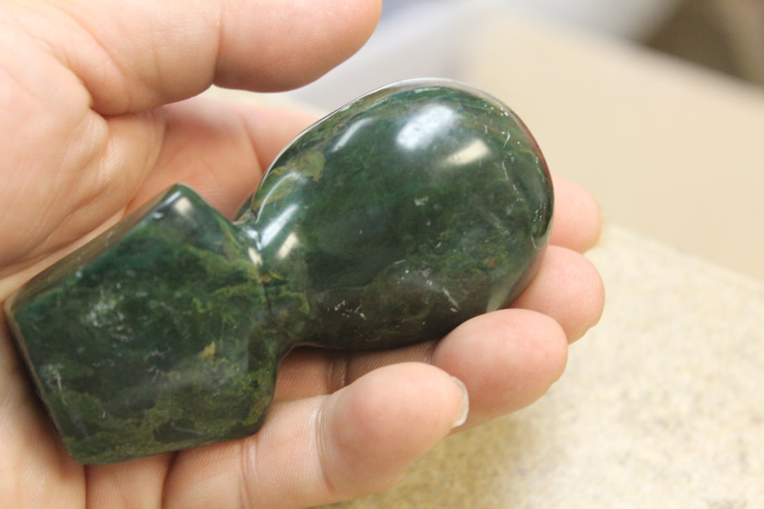 Jade or Hardstone Small Bust - 4