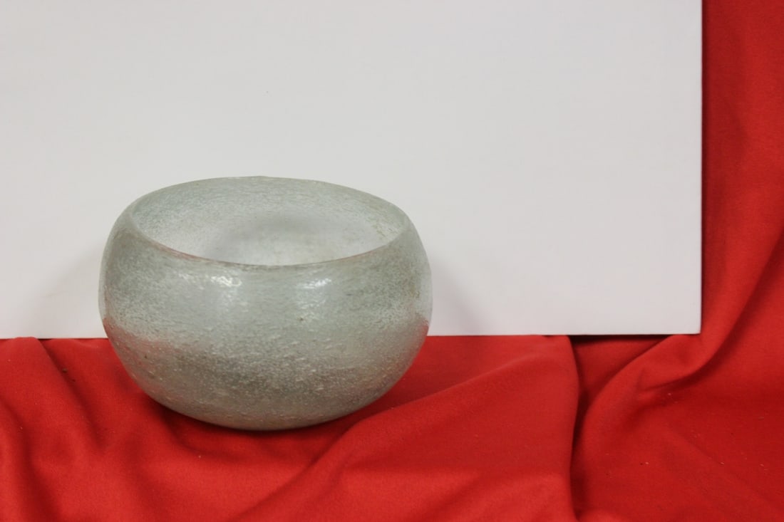 A Primitive? Glass Bowl: 5 inches in diameter