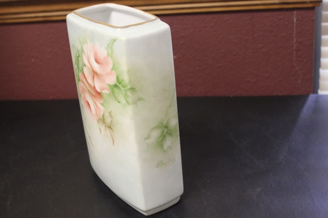 A Signed West Germany Rectangular Vase - 4