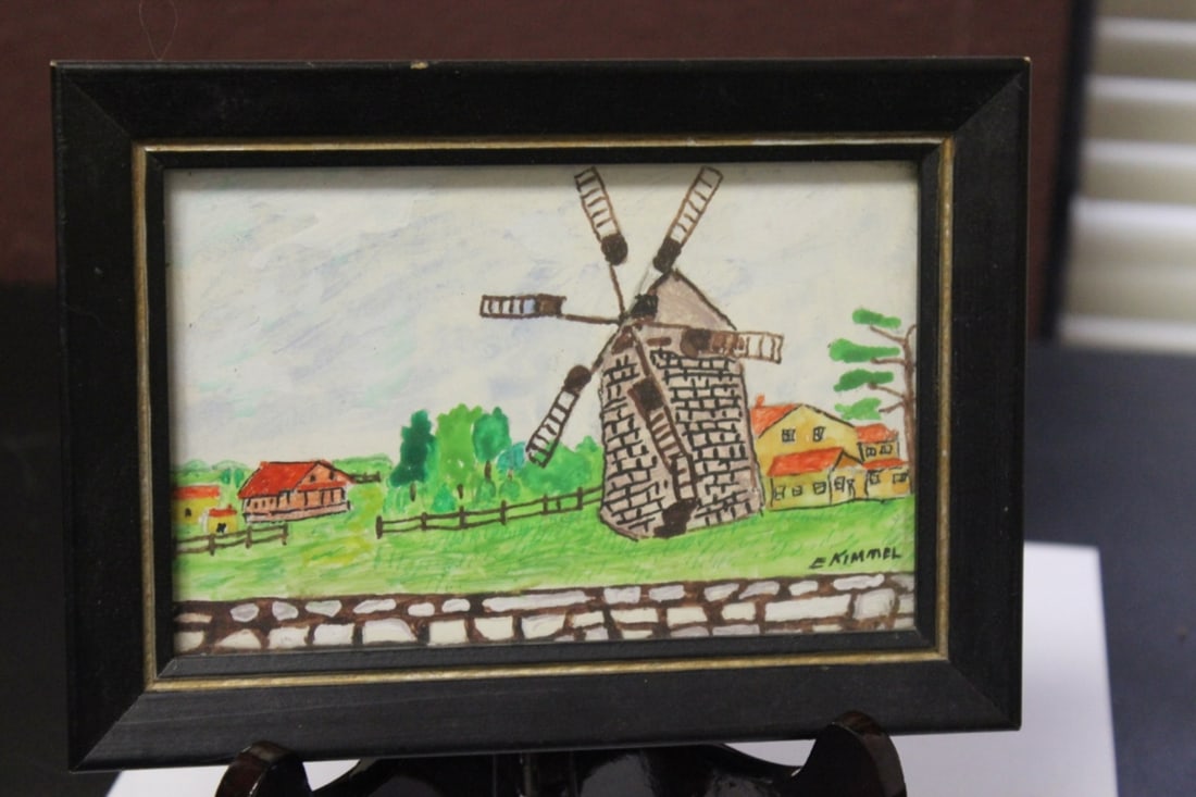 A Watercolour by Listed Artist E. Kimmel: Overall= 7" x 5"